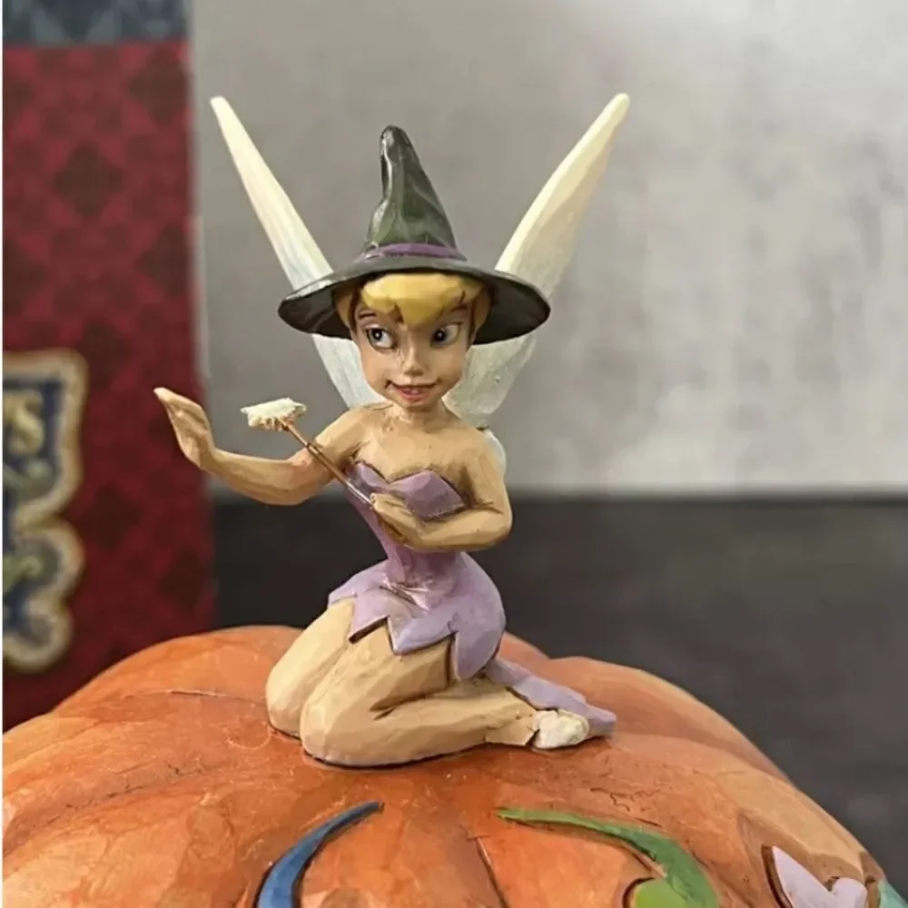 RARE 2013 Jim Shore Tinkerbell Witch Light Up Pumpkin Tink or Treat Figurine
